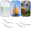 Bulivora 2PCS 113mm Silver Cleat Hooks – Heavy-Duty Stainless Steel