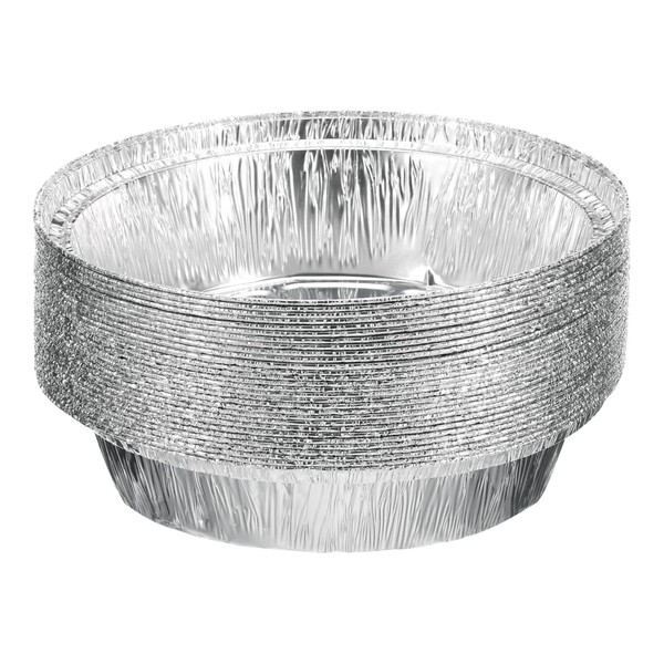 HARFINGTON 30pcs Aluminum Foil Pie Pans 6.3" Round Disposable Non-Stick