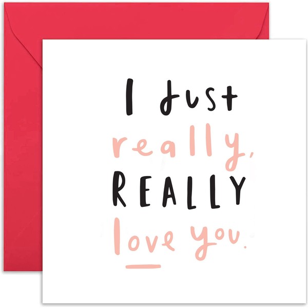 Old English Co. I Just Really Love You Card -