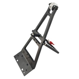 1/10 RC Tow Truck Build Kit, Winch Double Stent Rescue Tow Crane Arm Wrecker for Traxxas SCX10 TRX4 Capra LCG Chassis, DIY Upgrade Accessories, RC Crawler Tow Kit (Black)