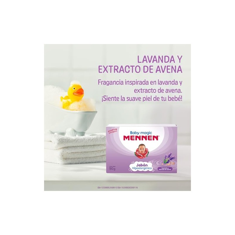 Mennen Jabón para Bebé Baby Magic Lavanda y Extracto de