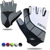 Souke Sports Men’s Cycling Gloves, 3D Padded, Fingerless, Sweat Absorbent,