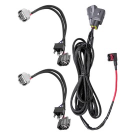 Headlight Conversion Harness with DRL Adapter Harness Compatible with Toyota Tundra 2014 2015 2016 2017 2018 2019, Headlight Conversion Kit with DRL Power Harness