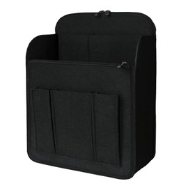 APSOONSELL Felt Backpack Organizer Insert Lightweight Backpack Shaper Foldable Tote Organizer for Handbag Tote Rucksack Shoulder Bag, Black, M