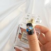 Gold Line Black Handmade Nail Tips - Ballerina S /