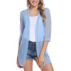 iClosam - Cárdigan para Mujer con Manga 3/4, Manzana Verde