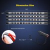 Nilight 4pcs RGB LED Light Multi-Color Kit Lighting Strips Under