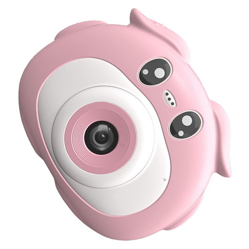 Pig Shape Children's Sports Camera 4K HD Dual Camera Eco