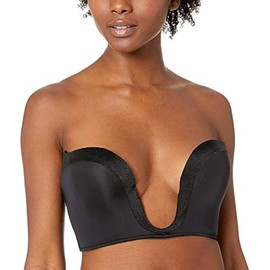Wonderbra Women's Ultimate Plunge Underwire Bra, Black,32F