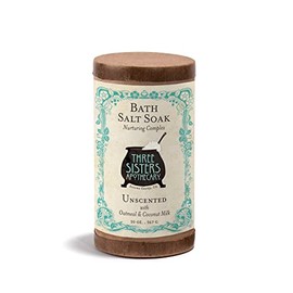 Three Sisters Apothecary 20 oz. Bath Salt Soaks (Unscented with Oatmeal and Coconut Milk)