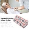 Wedge Pillow R Shaped Removable Slip Resistance Plaid Pattern Bedsore