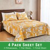 Gogreen 4PC Deep Pocket Full Sheet Set Fit 14", Breathable