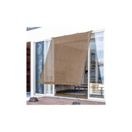 Takasho CLS-20MA Sunshade, Cool Shade, Awning, Airy, Mocha, 5.9 x 6.6 ft (1.8 x 2 m), Polyethylene CLS, 1.4x Breathability, UV Protection, For Veranda, Privacy