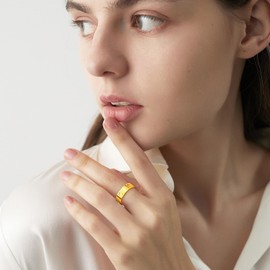 AmorArtSky Love Ring 18k Gold Silver Rings ：Friendship Ring With Screw Design Inlay Cubic Zirconia Stainless Steel Wedding Promise Bands Jewelry Mother's Day Birthday Gifts for Women, Size 6-10, 6 7 8