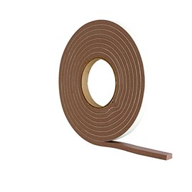 Extra Thick Draught Excluder Strip (3.5m Brown Rubber Foam for gaps 4-7mm)