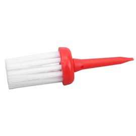 ZAICOLER Golf Tees Brush Type, Brush Golf Tees 10pcs Golf Tees Brush Type Low Resistance More Distance Consistent Height Plastic Tees Plastic Brush Golf Tees for Golf Driver (Red handle