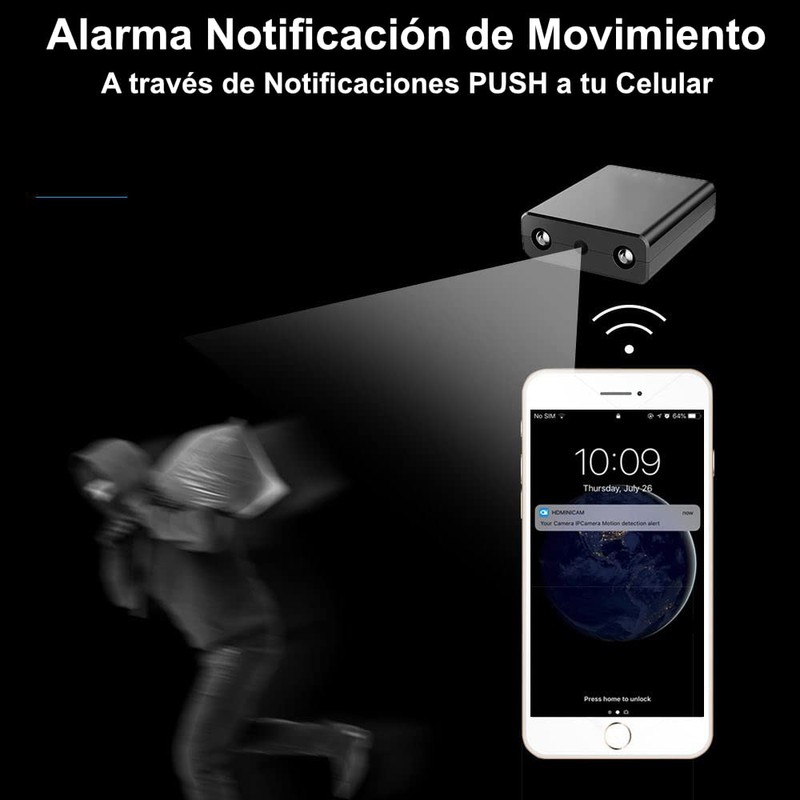 ZINKER Micro Cámara Espia Inalambrica WiFi Ful HD 1080P Mini