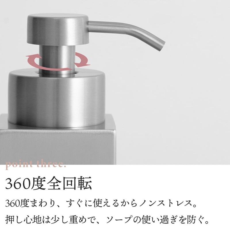 Soap Dispenser, Foam, Stainless Steel Soap Bottle, Ceramic, Hand Soap