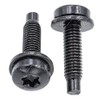 Rexka 20pcs Black T30 Torx Dog Point SEMS Bolt &