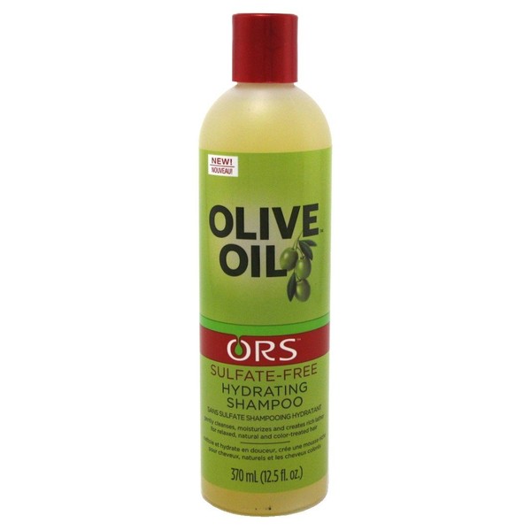 Ors Olive Oil Shampoo Sulfate- Free Hydrating 12.5 Ounce (369ml) (3 Pack)