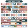Monthly Calendar Pocket Chart for Classroom with 88 Cards, Printed