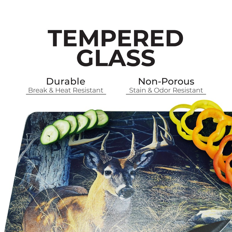 Rivers Edge Products Large 12in x 16in Decorative Tempered Glass