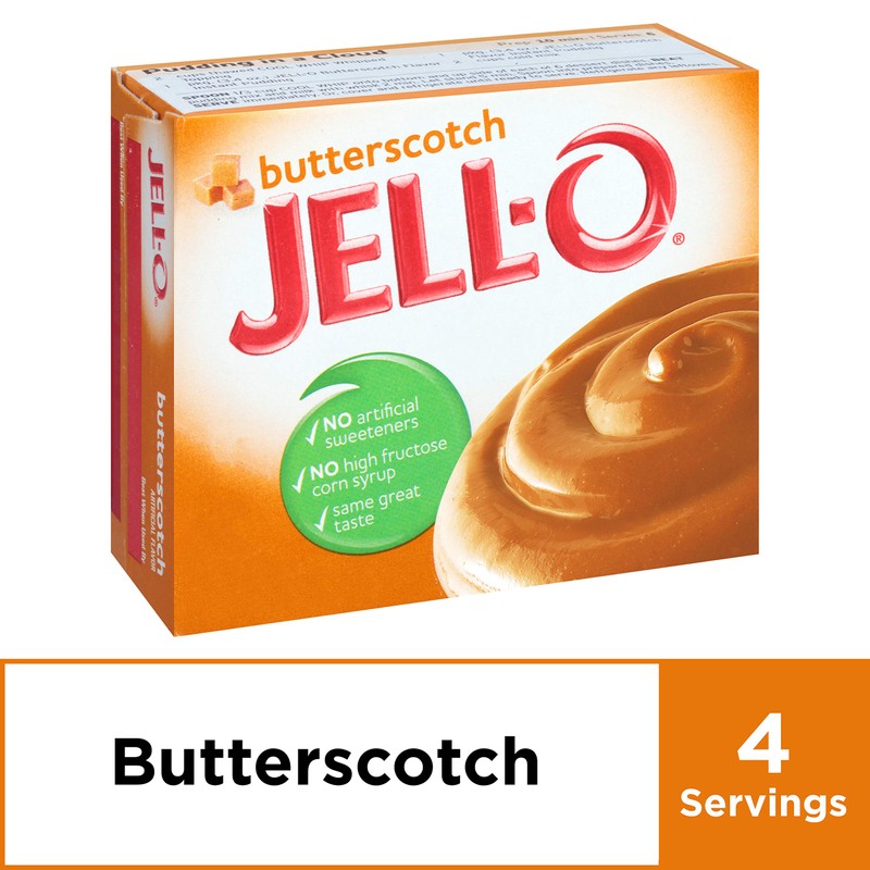 Jell-O Butterscotch Instant Pudding & Pie Filling Mix, 3.4 oz