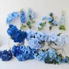 FagusHome Silk Hydrangea Heads 36 Pcs Artificial Flowers Heads and