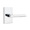 Emtek Passage Set, Modern Rectangular Rosette, Helios Lever, Oil Rubbed
