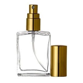 Riverrun Perfume/Cologne Atomizer Empty Refillable Glass Bottle Fine Mist Sprayer 15ml 1/2 oz (Set of 10 - Gold)