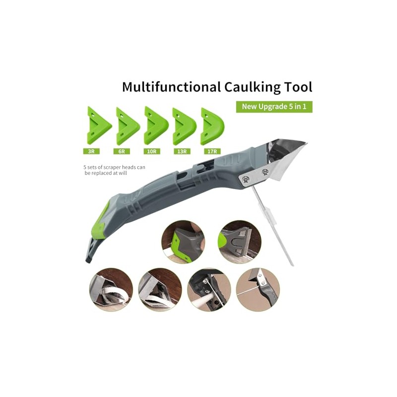 Caulking Tools, 5 in 1 Silicone Caulking Tool Kit, Sealant