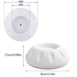 Wall Protection Stair Gate and Door Safety Pads Wall Protection Wall Saver No Drilling for Clamping for Safety Gate Protects Pet Stairs, Doors, Walls Protection Against Wall Damage, Set of 4