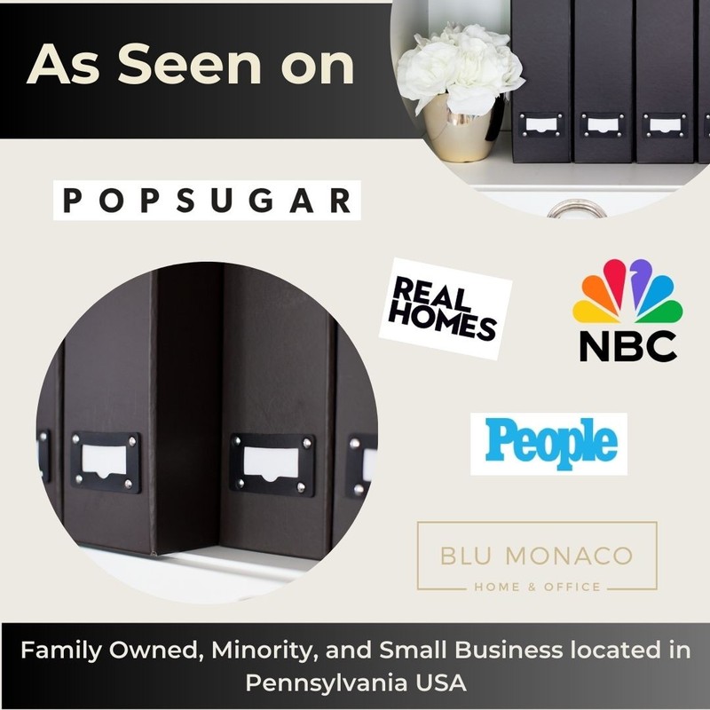 BLU MONACO Magazine Storage Containers 6 Piece Magazine File Holders