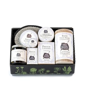 Three Sisters Apothecary Bath & Body Tray Essentials Gift Set (French Lavender)