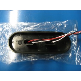 TecNiq (2) TecNiq LED 6" oval clear lens stop/turn tail & reverse LED lamp SUPER BRIGHT