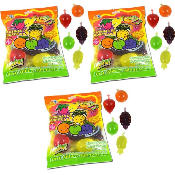 Din Don Fruity's JU-C Jelly Fruit Snacks Pack of 3
