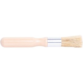 CFS Products Glue Brush for Bookbinding - Natural Bristle with Wood Handle - Round Wax Paint Brush Small Brush for Craft Projects, Painting, Padding Compound and More!