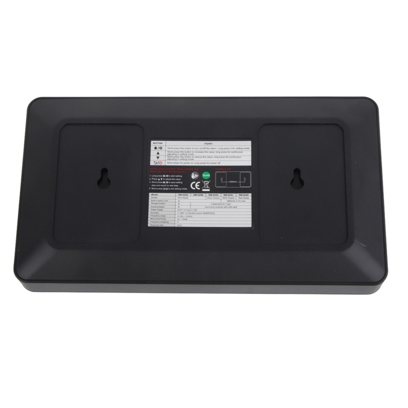 SW‑525A Wall Mounted LCD Display Digital Sound Level Meter USB