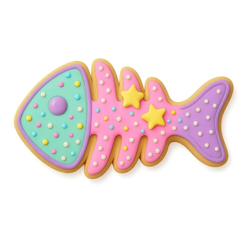 Mighty Gadget Fish Bone Cookie Cutter - 4x1.9 Inches, Fun