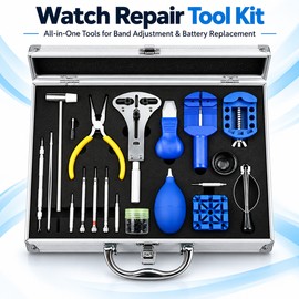 Watch Repair Tool Kit for Battery and Band Service, Two Kit Styles