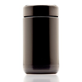 Infinity Jars Tall Screw Top Jar 150 Ml (5.07 fl oz), UV Black Glass Airtight Smell-Proof Container for Coffee, Tea, Dried Goods, Refillable Tall Jar for Long-Term Kitchen Storage Pack 10