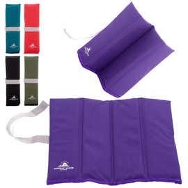 Outdoor World Folding Sit Mat - Portable Seat Pad -Lightweight Sitting Cushion for Hiking Outdoors Camping Park Picnic Fishing Beach Playground Thermally Insulated, Waterproof, Moisture-proof (Purple)