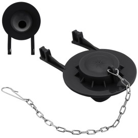 Compatible with American Standard 2-inch Universal Toilet Flapper Replacement Kit,Save Water and Upgrade Your Toilet with Strong Flush Power,1-Pack,Black