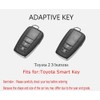 TECART Leather Key Fob Cover Fit for Toyota Rav4 Camry
