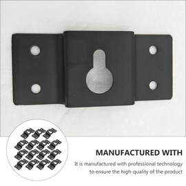 OSALADI 15pcs Hanging Speaker Bracket Shaped Wall Hook Hanger for Surround Sound Speakers Lightweight Plates for Easy Installation and Modern Decor