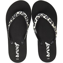 Reef Stargazer Luxe Flip Flop (Toddler/Little Kid/Big Kid),Snow Leopard,7 / 8 M US