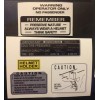 Honda CT70 K4 "Trail 70" Complete Set frame Decals, Graphics,