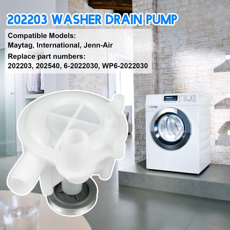 Generic 202203 Washer Drain Pump Compatible with Maytag Jenn-Air Whirlpool