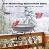 Hpycohome Heated Bird Bath, 75W Thermostatically Controlled Adjustable 3.7 Inches