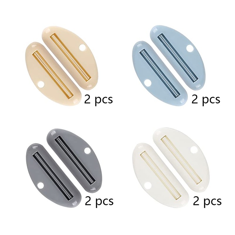 Dzsomt Toothpaste Dispenser 8 Pieces Toothpaste Squeezer Toothpaste Dispenser Tube